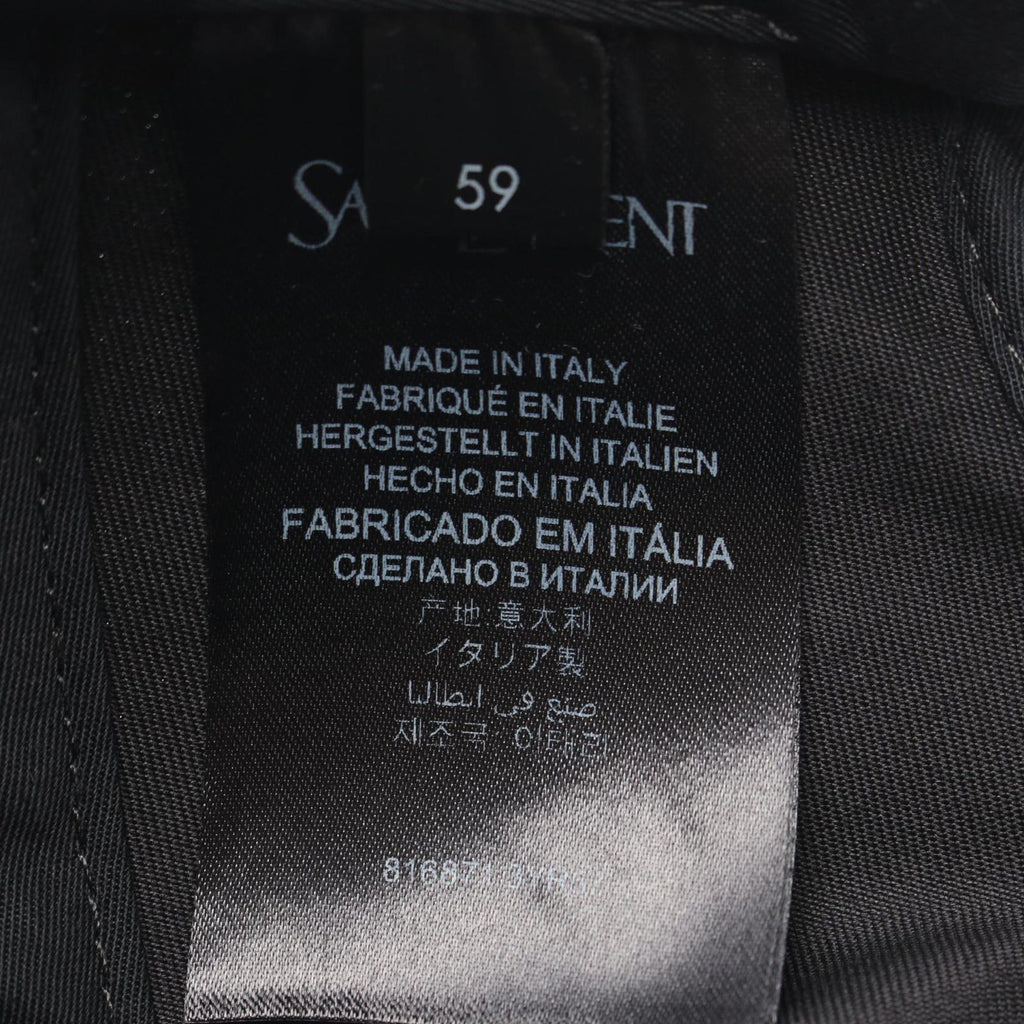 Saint Laurent Paris Cap Varsity Black Cap — view 5