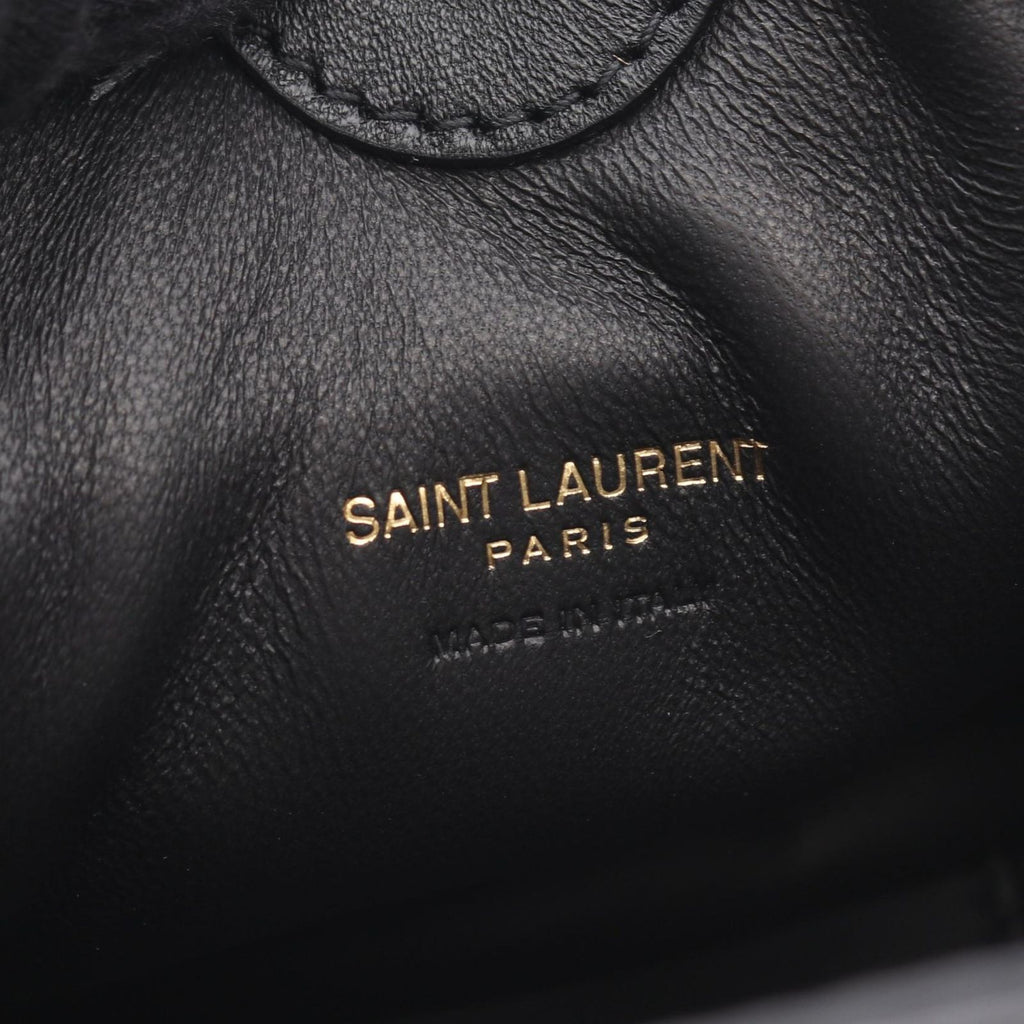 Saint Laurent Paris Shoulder Bag Jamie Mini Pouch Black Leather — view 4