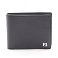Fendi Bifold Wallet Squared FF Black Leather