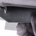 Hermes Shoulder Bag Herbag Zip Mini Black Canvas Leather — view 5