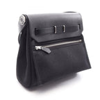 Hermes Shoulder Bag Herbag Zip Mini Black Canvas Leather — view 2
