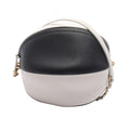 Chanel Shoulder Bag Beach Ball Black White Leather Chain