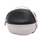 Chanel Shoulder Bag Beach Ball Black White Leather Chain