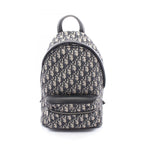 Dior Backpack Rider Auction Kids Navy Canvas Leather Small