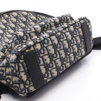 Dior Backpack Rider Auction Kids Navy Canvas Leather Small — view 5