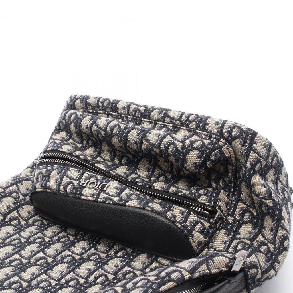 Dior Backpack Rider Auction Kids Navy Canvas Leather Small — view 6