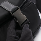 Prada Shoulder Bag Black Nylon Leather — view 8
