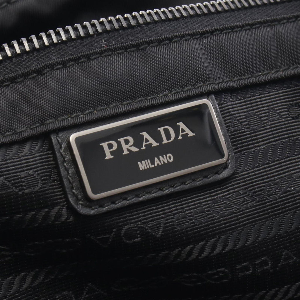 Prada Shoulder Bag Black Nylon Leather — view 4
