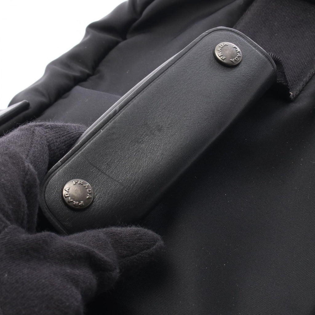 Prada Shoulder Bag Black Nylon Leather — view 6