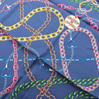 Hermes Scarf Carre 90 Reaction en Chaines Silk — view 5