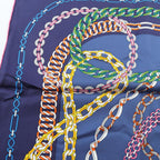 Hermes Scarf Carre 90 Reaction en Chaines Silk — view 6