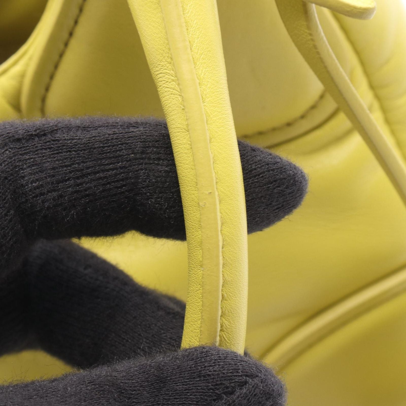 Prada Handbag Moon 2-Way Yellow Leather — view 5