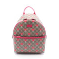 Gucci Backpack Children GG Supreme Kim Seung Yeon Flower Print Beige Magenta