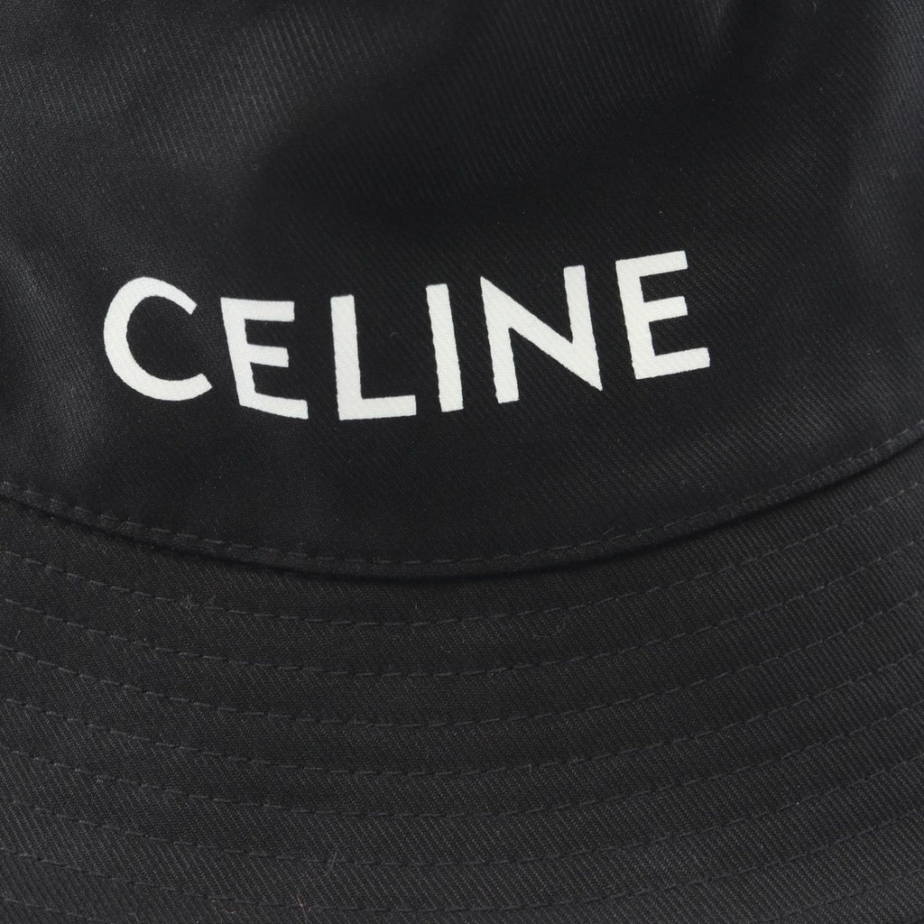 Celine Hat Logo Print Bucket — view 8