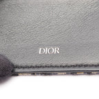Dior Trifold Wallet Oblique Jacquard Navy Canvas — view 5