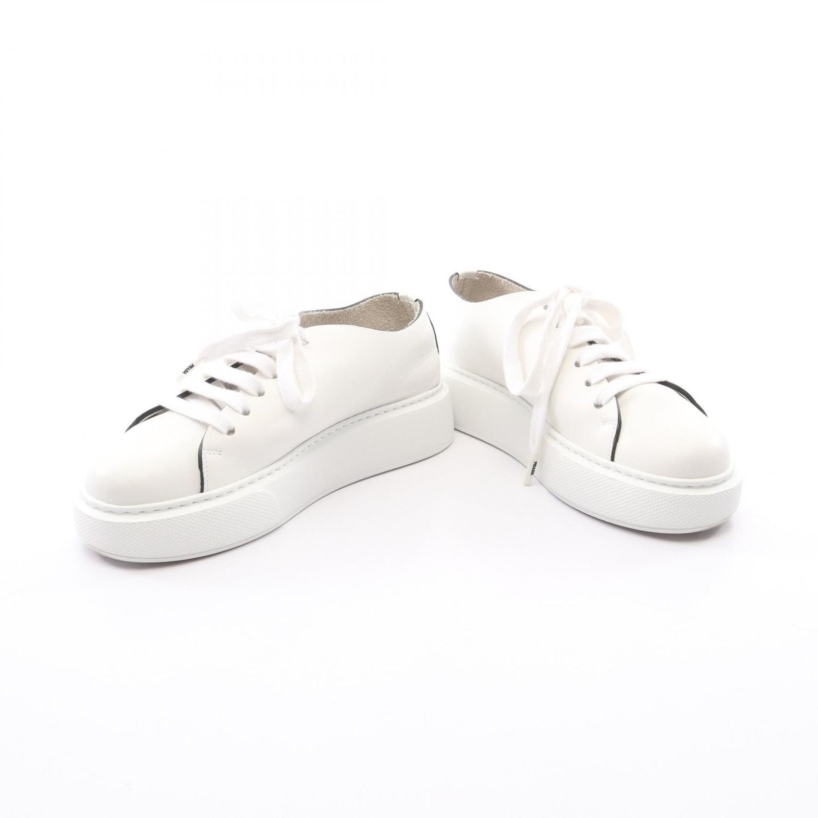 Prada Sneakers Platform White Leather — view 3