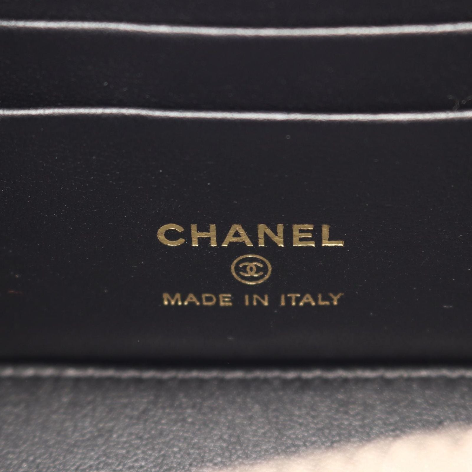 Chanel Shoulder Bag Quilted Vanity 2-Way Black Lambskin Chain — view 4