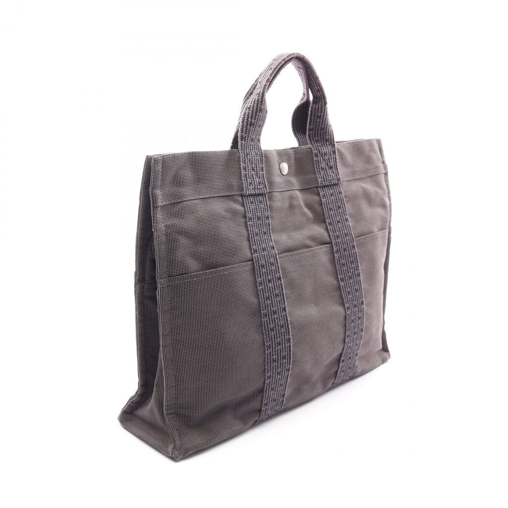 Hermes Tote Her Line Gray Canvas — view 2