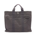 Hermes Tote Her Line Gray Canvas