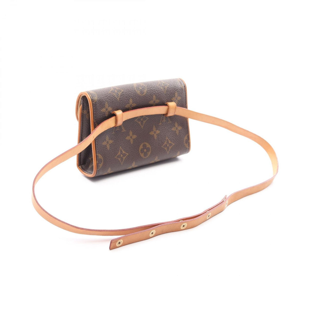 Louis Vuitton Waist Bag Pochette with Florentine Bouton Pression Canvas Leather — view 2