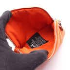 Hermes Pouch Bolide 15 Mini 02 Orange White Canvas Leather — view 3