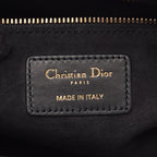 Dior Handbag Lady Dior Cannage 2-Way Black Leather Tote — view 4
