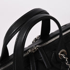 Chanel Chain Bag Base CC Logo Caviar Leather Black Silver — view 7