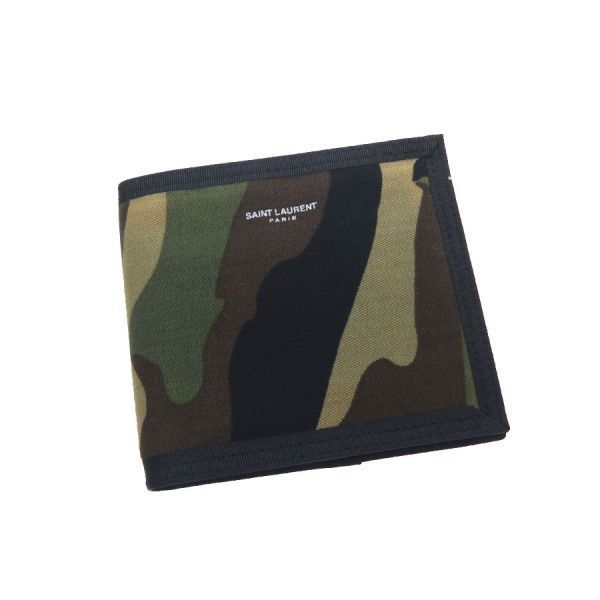 Saint Laurent Paris Bifold Bill Camouflage Wallet