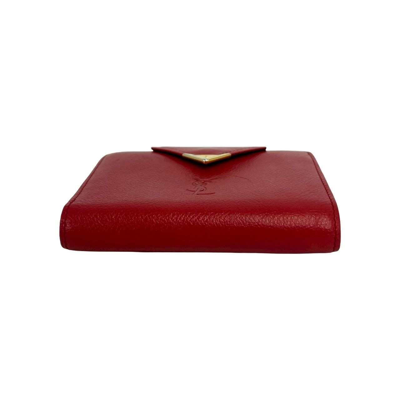 Saint Laurent Vintage YSL Logo Leather Kiss Lock Bifold Wallet — view 6
