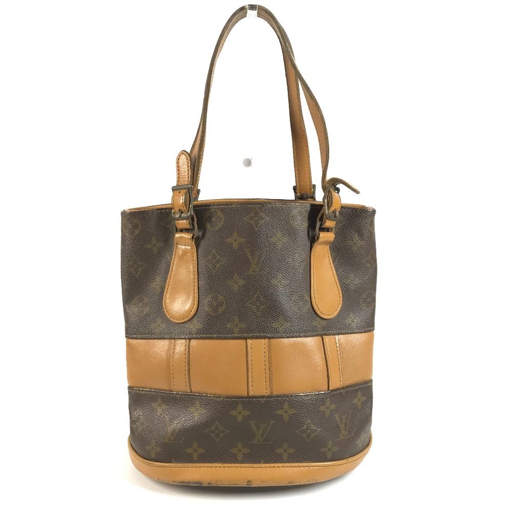 Louis Vuitton Handbag Bucket PM Monogram Canvas Brown