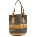 Louis Vuitton Handbag Bucket PM Monogram Canvas Brown