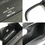 Louis Vuitton Second Bag Selenga Taiga Leather Ardoise Black — view 8