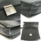 Louis Vuitton Second Bag Selenga Taiga Leather Ardoise Black — view 7