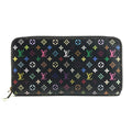 Louis Vuitton Wallet Zippy Monogram Multicolor Canvas Noir Black