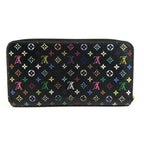 Louis Vuitton Wallet Zippy Monogram Multicolor Canvas Noir Black — view 2