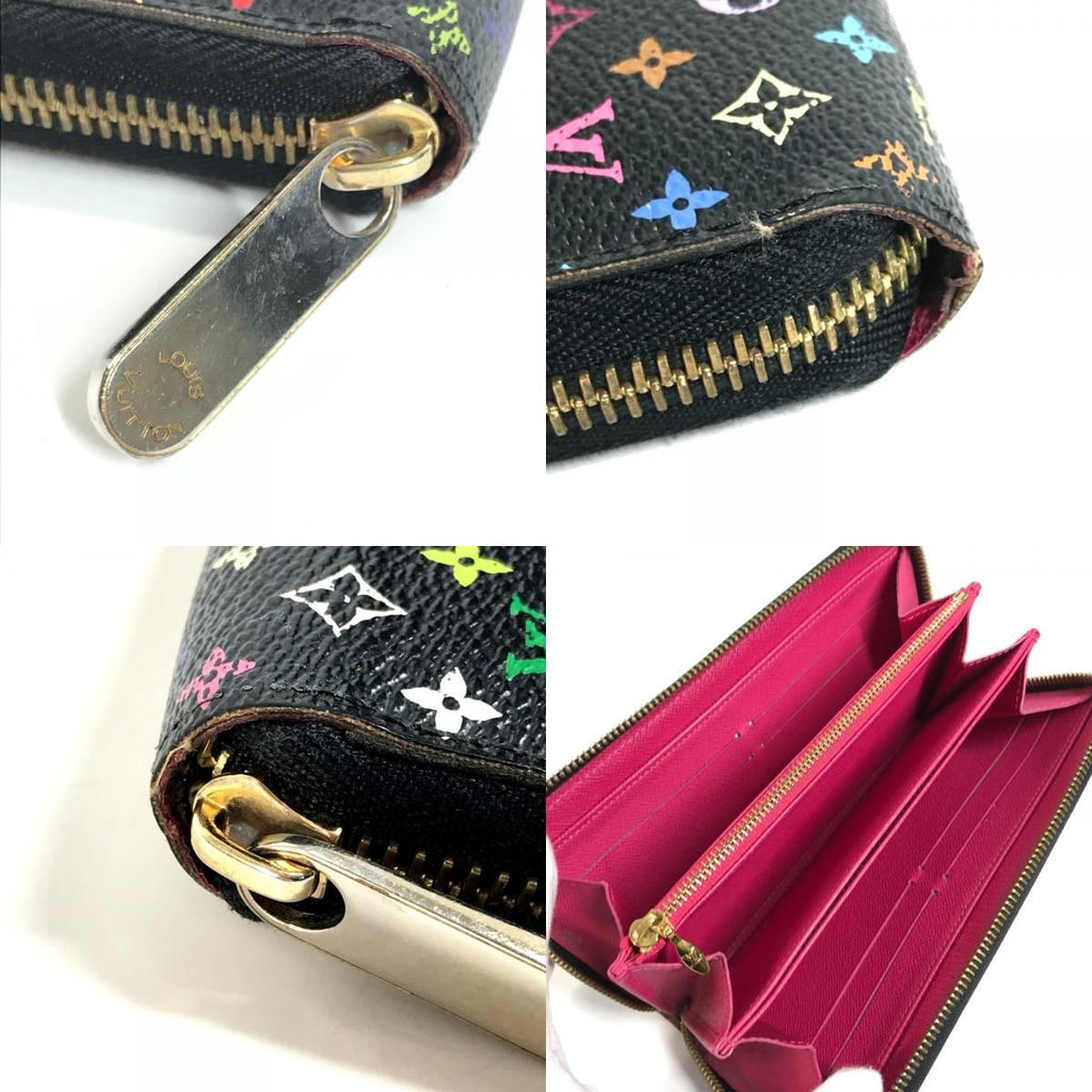 Louis Vuitton Wallet Zippy Monogram Multicolor Canvas Noir Black — view 7