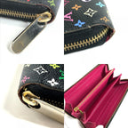 Louis Vuitton Wallet Zippy Monogram Multicolor Canvas Noir Black — view 7