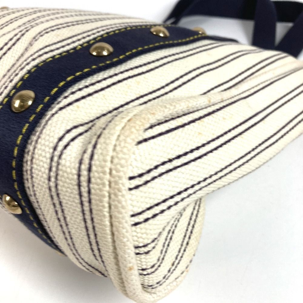 Louis Vuitton Shoulder Bag Cabas Canvas White — view 6