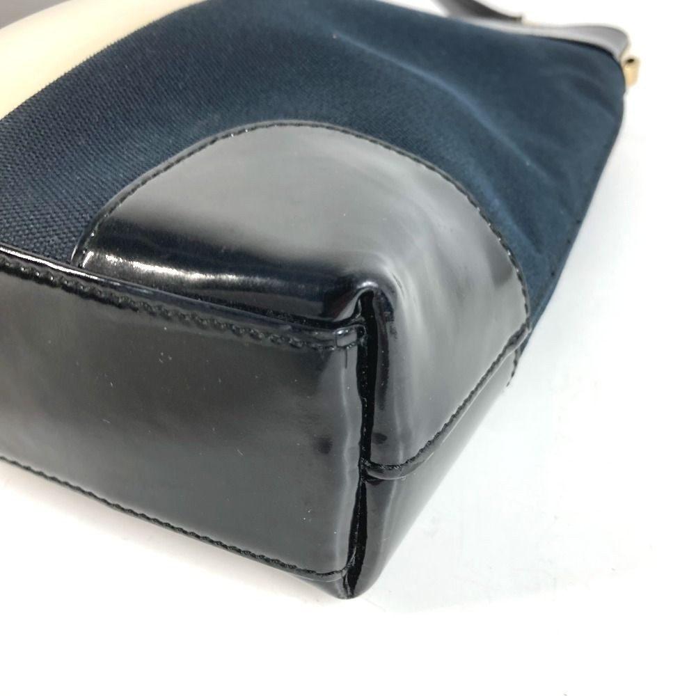 Gucci Shoulder Bag Logo Stripe 001 Canvas Black — view 6