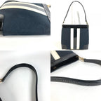 Gucci Shoulder Bag Logo Stripe 001 Canvas Black — view 8
