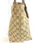 Gucci Shoulder Bag Logo GG Canvas Leather Beige — view 4