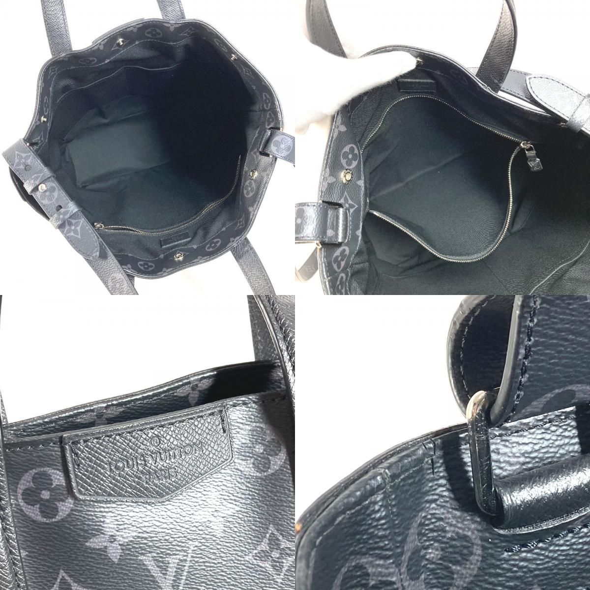 Louis Vuitton Tote City Taiga Leather Black — view 8