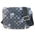 Louis Vuitton Shoulder Bag District PM Damier Graphite Canvas Black