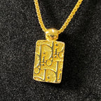 Dior Trotter Plate Gold Necklace — view 3