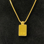 Dior Trotter Plate Gold Necklace — view 4
