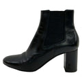 Saint Laurent Paris Short Boots 37 Black Side Gore Leather