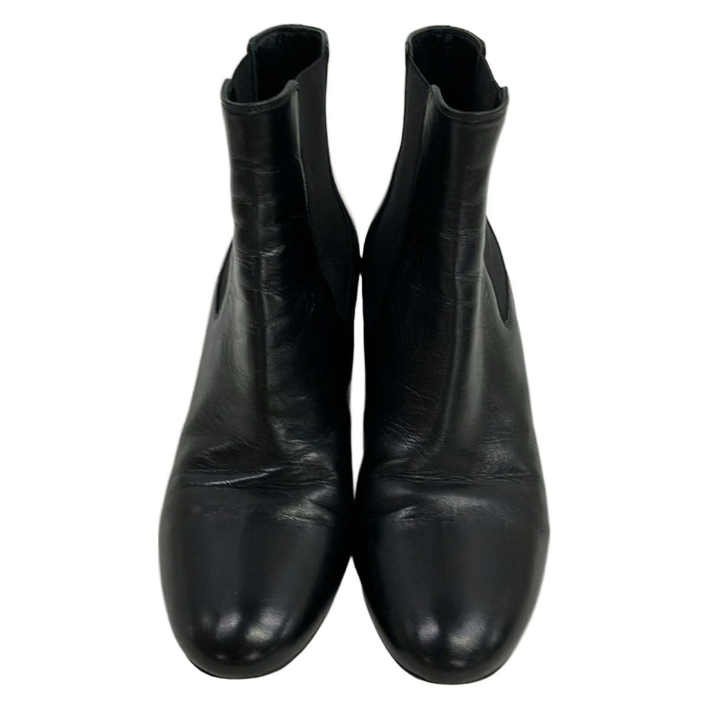 Saint Laurent Paris Short Boots 37 Black Side Gore Leather — view 8
