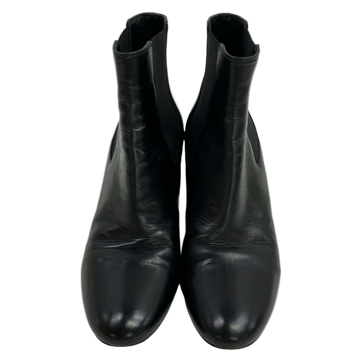 Saint Laurent Paris Short Boots 37 Black Side Gore Leather — view 8