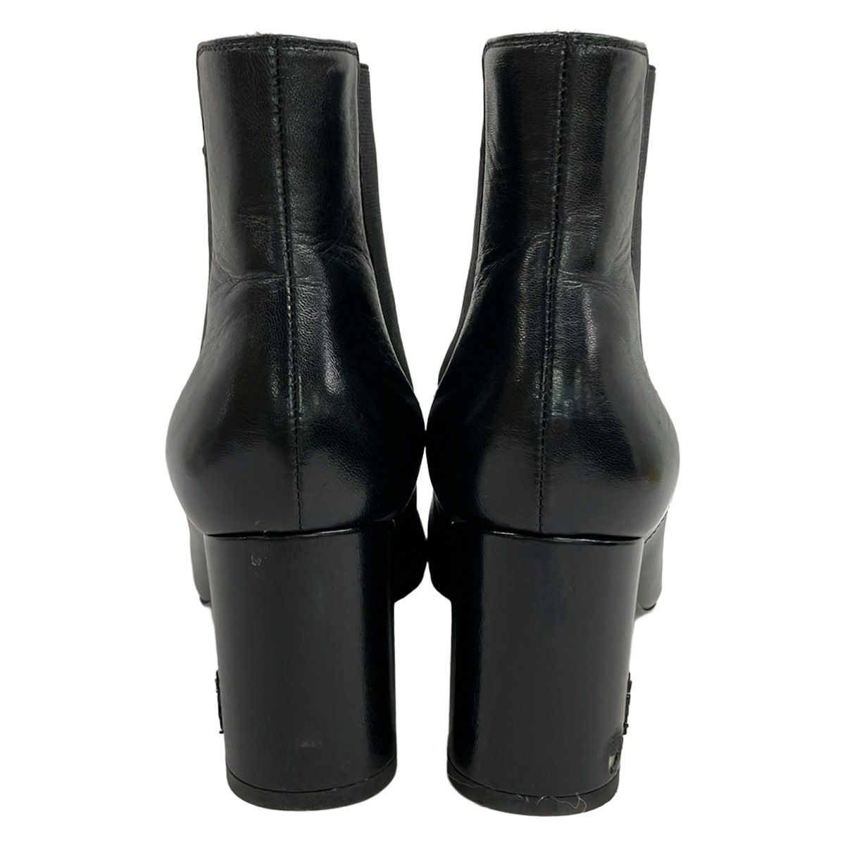 Saint Laurent Paris Short Boots 37 Black Side Gore Leather — view 3