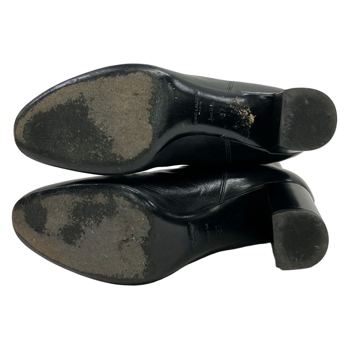Saint Laurent Paris Short Boots 37 Black Side Gore Leather — view 4